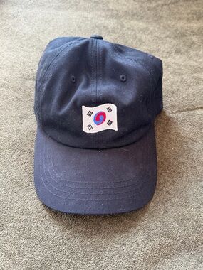 Korea Flag Black Cotton Baseball Cap
